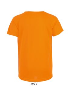 Sporty Kids | Tee Shirt publicitaire pour enfant Orange Fluo 2