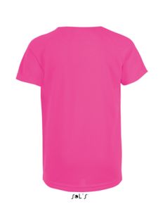 Sporty Kids | Tee Shirt publicitaire pour enfant Rose Fluo 2 2