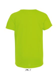 Sporty Kids | Tee Shirt publicitaire pour enfant Vert Fluo 2