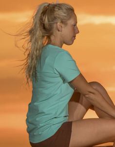 Tinessu | Tee Shirt publicitaire pour femme Vert menthe 2