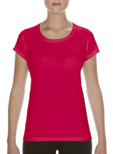 Vabu | Tee Shirt publicitaire pour femme Rouge 1