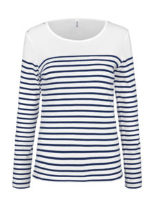 Xooti | Tee Shirt publicitaire pour femme Blanc Marine