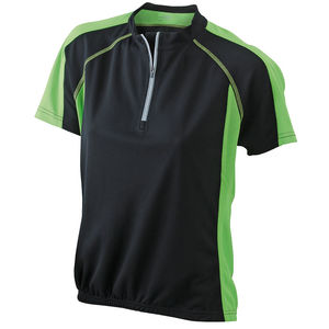 Zepe | Tee Shirt publicitaire pour femme Noir Vert citron