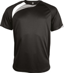 Zonne | Tee Shirt publicitaire pour homme Noir Blanc Gris