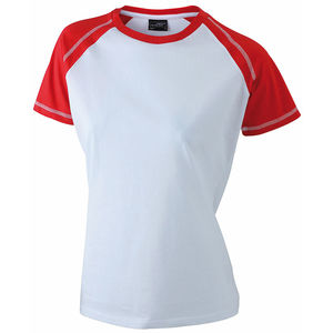 Zoosy | Tee Shirt publicitaire pour femme Blanc Rouge