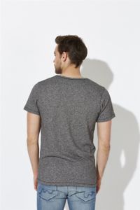 Chills Slub | Tee Shirt personnalisé pour homme Gris effet fumé noir 3