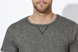 Chills Slub | Tee Shirt personnalisé pour homme Gris effet fumé noir 4