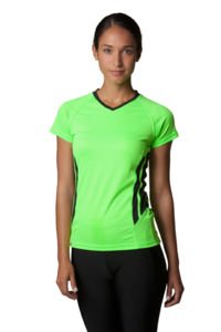 Doovo | Tee Shirt personnalisé pour femme Vert Kelly Blanc 1