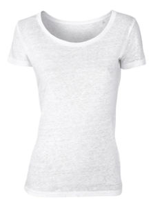 Glows Linen | Tee Shirt personnalisé pour femme Blanc 10