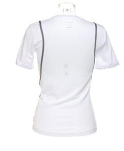 Lipoo | Tee Shirt personnalisé pour femme Blanc Gris 2
