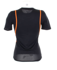 Lipoo | Tee Shirt personnalisé pour femme Noir Orange Fluo 2