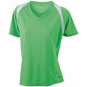 Mide | Tee Shirt personnalisé pour femme Vert citron Blanc