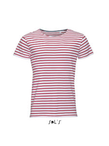 Miles Men | Tee Shirt personnalisé pour femme Blanc Rouge