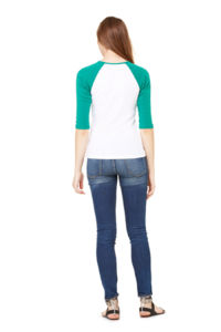 Noossy | Tee Shirt personnalisé pour femme Blanc Vert Kelly 4