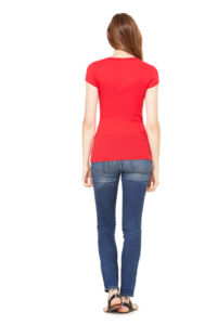 Nuloo | Tee Shirt personnalisé pour femme Rouge 3