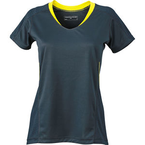 Soolloo | Tee Shirt personnalisé pour femme Gris Fer Citron