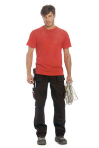 Textile publicitaire : Workwear T-Shirt Rouge 1