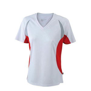 tshirt logo entreprises Blanc Rouge
